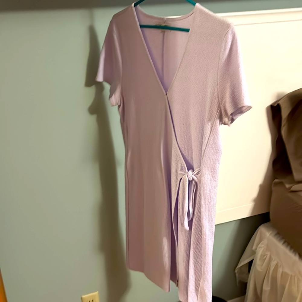 Texture and thread, Madewell size large lilac wrapped dress worn